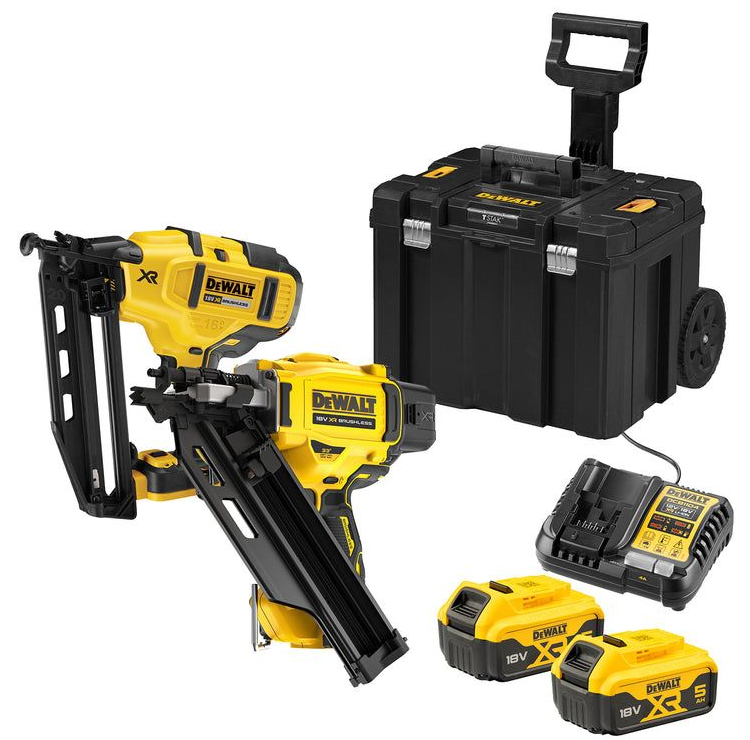 DeWalt DCK246P2T-QW Accu Afwerktacker DCN660 en Constructietacker DCN930 | 18v 5.0Ah in Mobile Storage koffer DCK246P2T-QW
