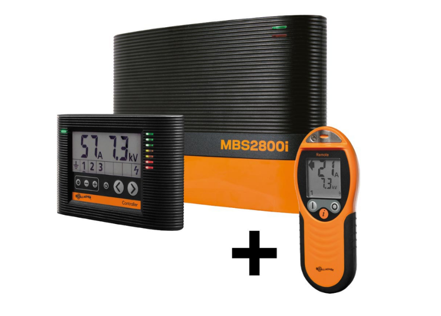 Gallagher MBS2800i + Free Remote - schrikdraadapparaat - 230V/12V/21J - 315331 315331