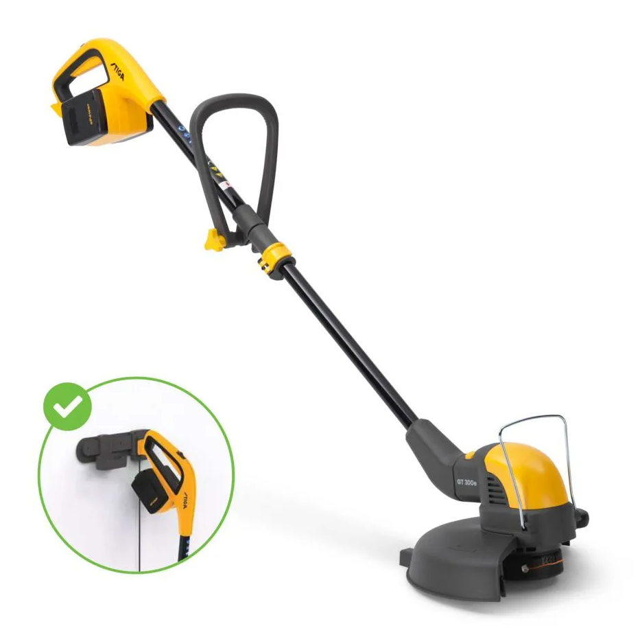 Stiga GT 300e Accu Bosmaaier | 3 serie | 0 4 kW | koolborstels | 30 cm | telescopisch | dubbele draad 1 6mm | exclusief accu en lader- 273100001 ST1
