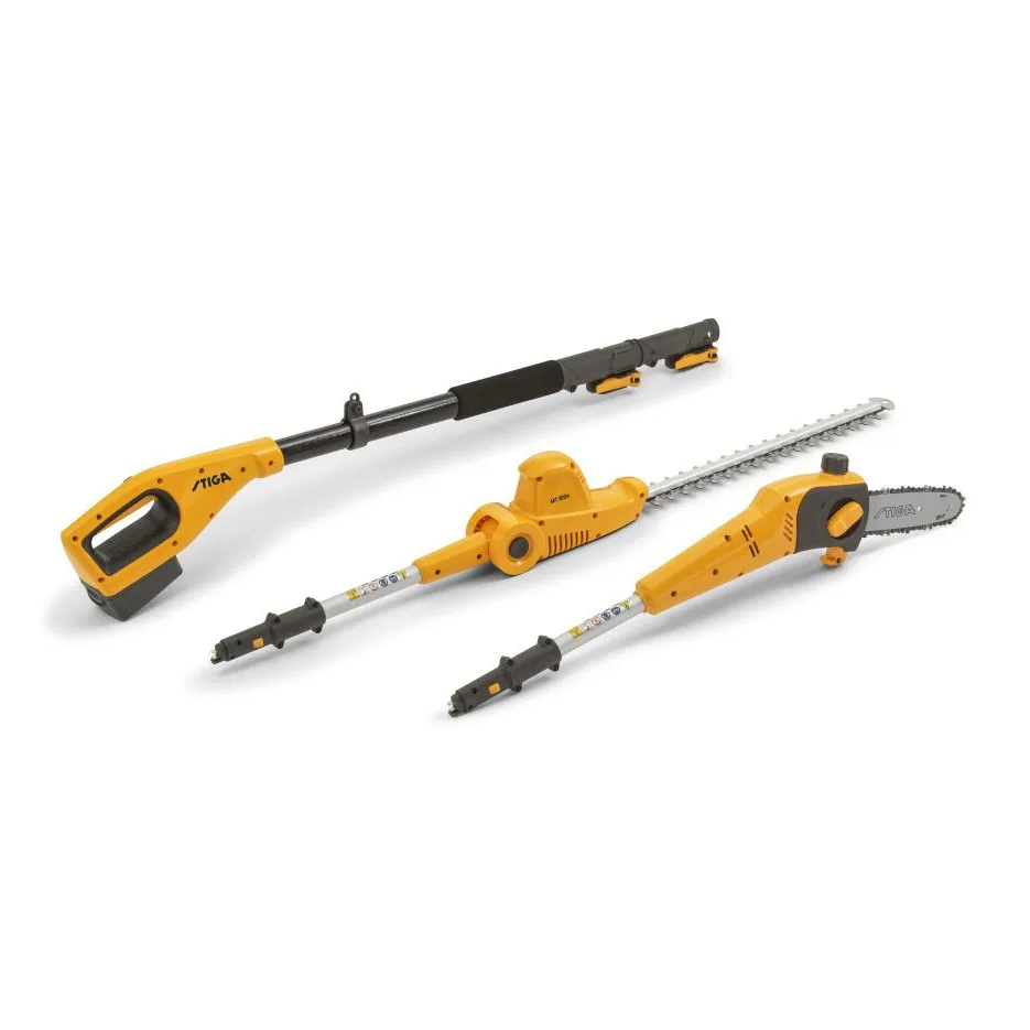 Stiga MT 100e Multitool Accu | 1 serie | 0,15 kW | koolborstels | telescopisch | heggenschaar en snoeizaag | exclusief accu en lader - 271720008/ST1