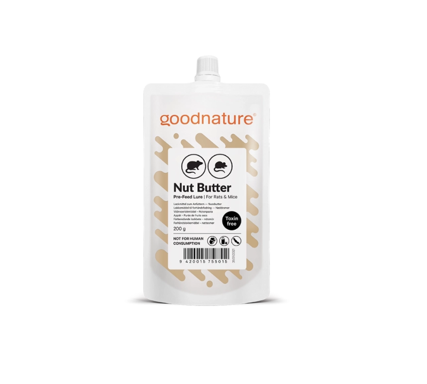 Goodnature Lokstof Pindakaas | 200 gr | 10 stuks | gifvrij - 483117