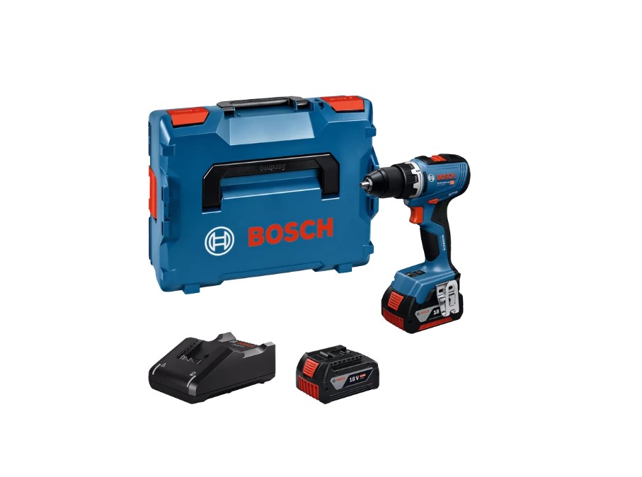 Bosch Blauw GSR 18V-65 accuboorschroevendraaier | 18V | Incl. GAL 18V-40 Snellader & 2x GBA 5.0Ah Accu - 06019N3201