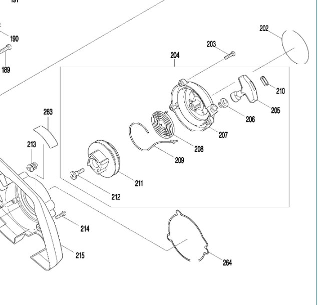Makita Accessoires Starterkoord Ek7650HA - SG00000059