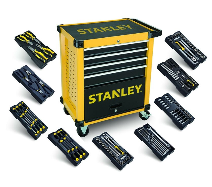 Stanley STHT0-80442 | Gereedschapswagen | 4 lades - gevuld met 9 modules - STHT0-80442