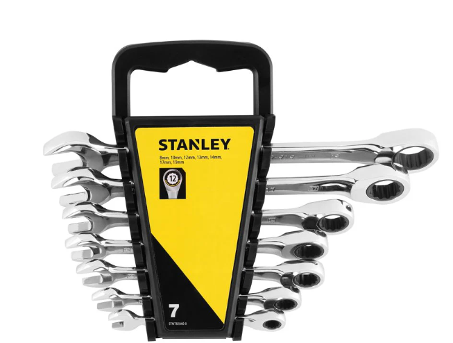 Stanley handgereedschap STMT82846-0 Ringsteeksleutelset met Ratelring 7-delig - STMT82846-0