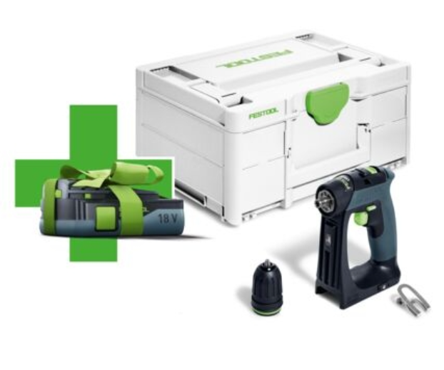 Festool CXS 18-Basic-3,0 Accu-schroefboormachine | Promo | + 3.0Ah accu - 578063