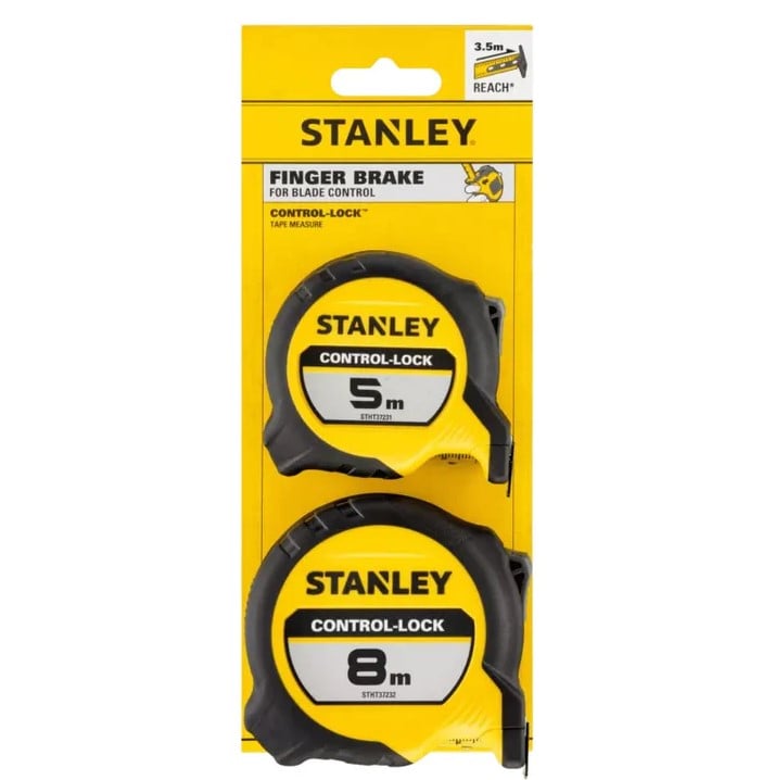 Stanley Duopack Rolbandmaat 5m-25mm + 8m-25mm | Control-Lock - STHT37261-0