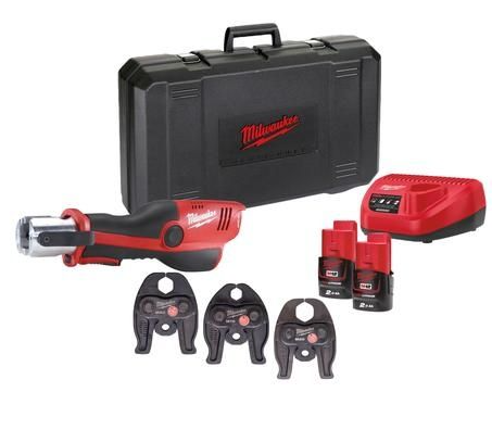 Milwaukee M12 ONEHPT-202C Geberit Mapress Set | M12™ hydraulische subcompactperstool - 4933481038