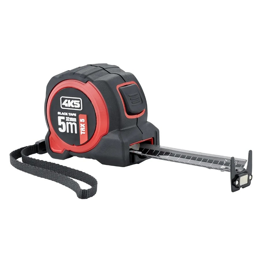 4K5 Tools TRX 5 Rolbandmaat 5m | Dubbelzijdig bedrukt | Met knikbestendige W-vorm - 606.102-5