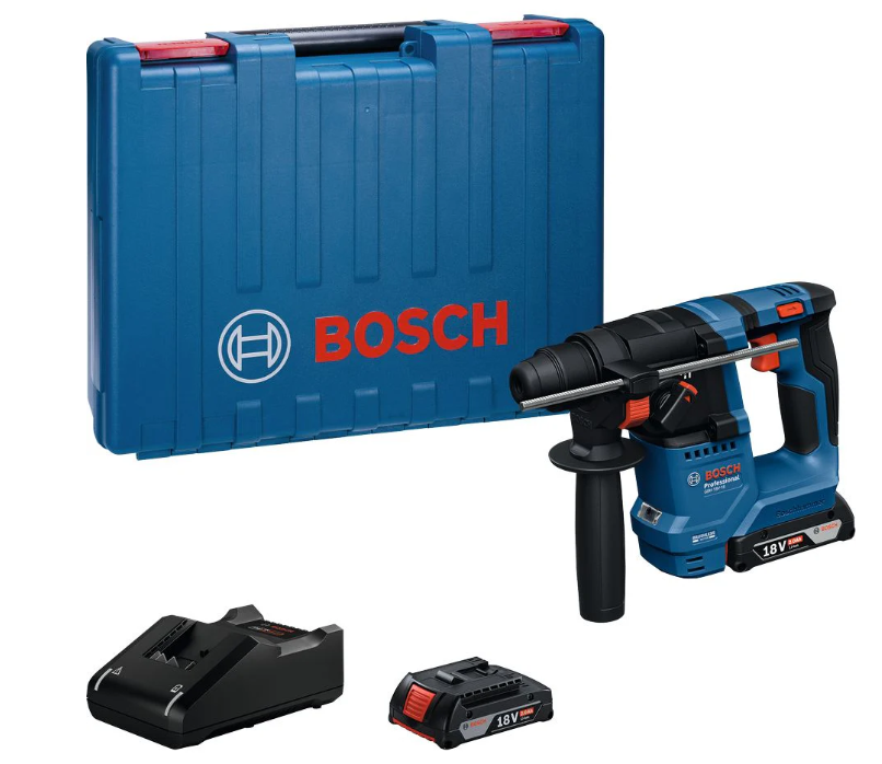 Bosch Blauw GBH 18V-18 Accu-Boorhamer SDS+ 1,5J 18V 2.0Ah in koffer - 0611927001