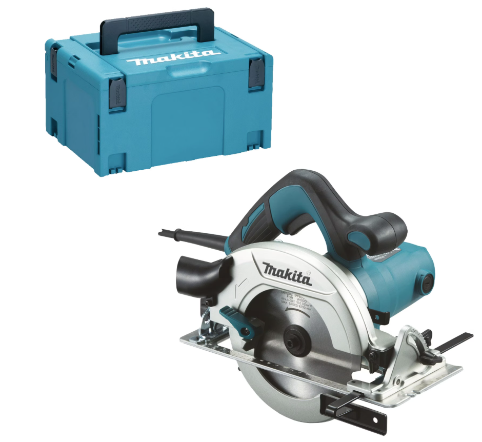 Makita HS6601J 230v Cirkelzaag 1050w 165mm in M-box koffer - HS6601J