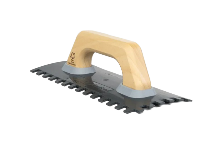 Rubi TECH-FLEX lijmkammen met gesloten houten handgreep (10x12) - 66970