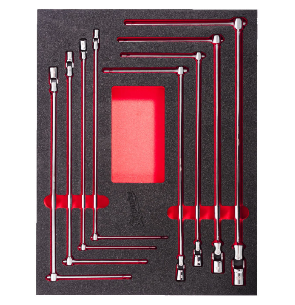 Milwaukee Socket + Bit | Foam Insert | 3/8" | 53 stuks - 4932499119