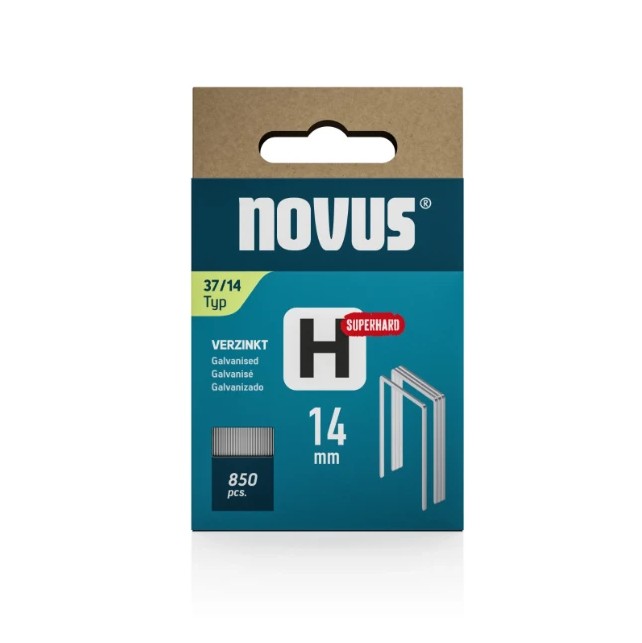 Novus Niet met fijne draad H 37/14mm Superhard | 850 stuks - 042-0787
