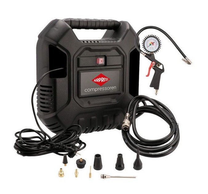 Airpress Olievrije Compressor HLO 180 | 8 bar | 150 l/min | + accessoires - 36942 afbeelding