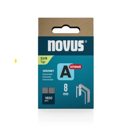 Novus Niet met fijne draad A 53/8mm Superhard (1.800 stuks) - 042-0775 afbeelding