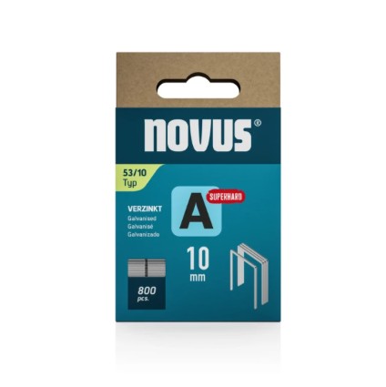Novus Niet met fijne draad A 53/10mm Superhard (800 stuks) - 042-0778
