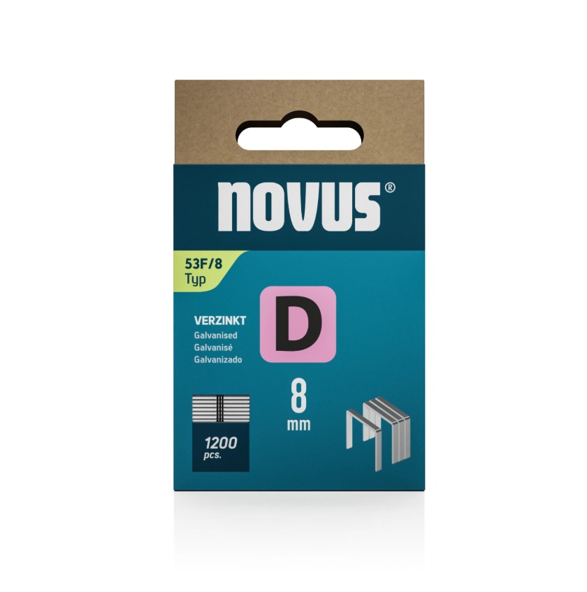 Novus Niet met platte draad D 53F/8mm | 1.200 stuks - 042-0789