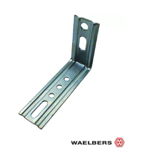 Waelbers Kozijnhoek m/ril 90° 160x65mm, blauw verzinkt (GV) - 100 Stuk(s) - 470391.13