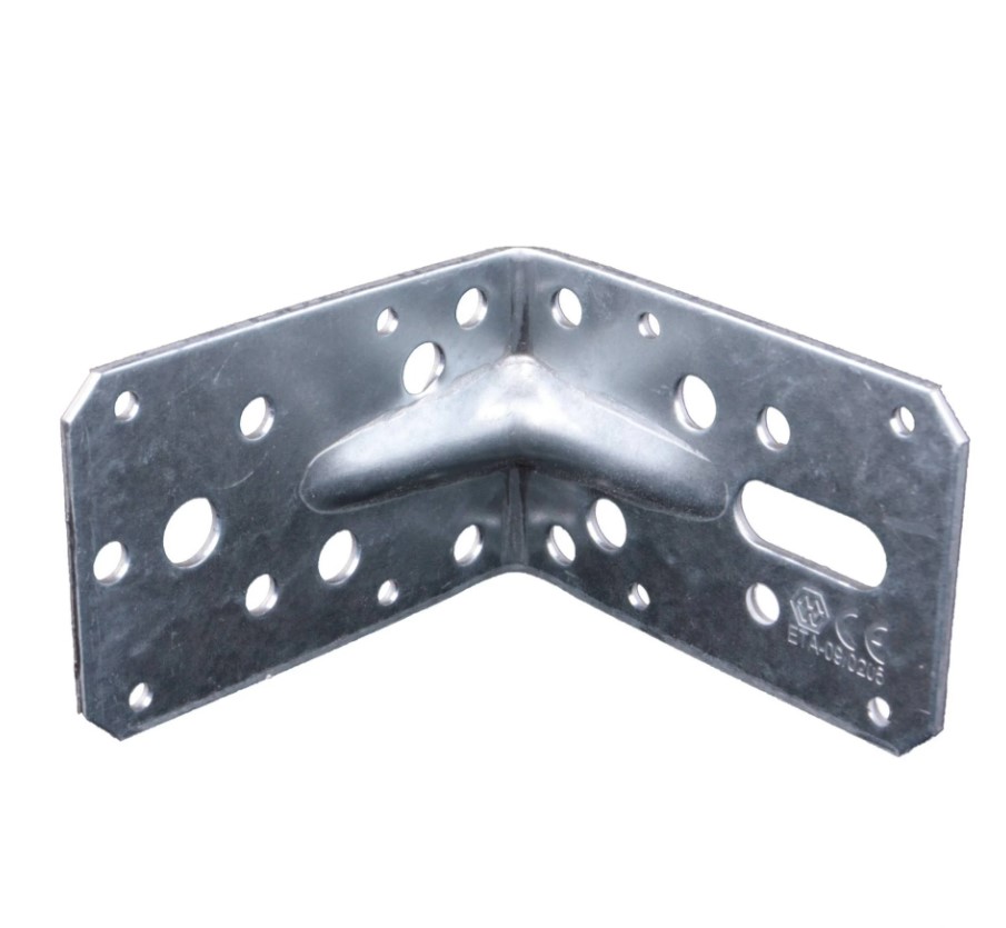 Waelbers Hoekanker m/ril 90x90mm RVS - 10 Stuk(s) - 4906.05