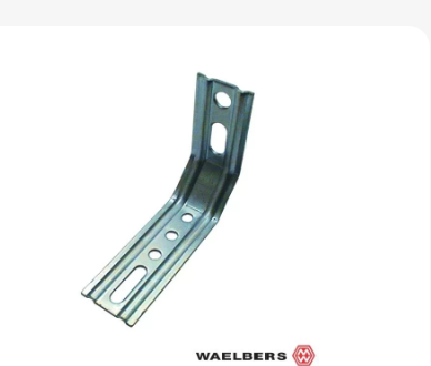 Waelbers Kozijnhoek m/ril 45° 155x70mm, blauw verzinkt (GV) - 100 Stuk(s) - 47029401.13