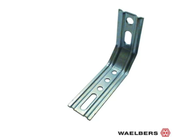 Waelbers Kozijnhoek m/ril 45° 135x70mm, blauw verzinkt (GV) - 100 Stuk(s) - 470281.13