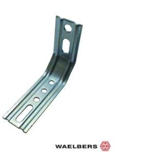 Waelbers Kozijnhoek m/ril 45° 115x70mm, blauw verzinkt (GV) - 100 Stuk(s) - 470261.13