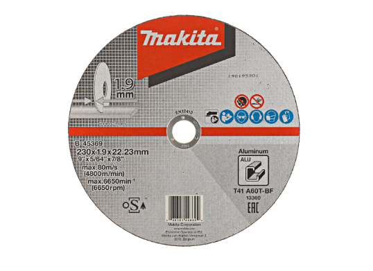 Makita Doorslijpschijf 230x1,9mm alu - B-45369 (10 stuks)