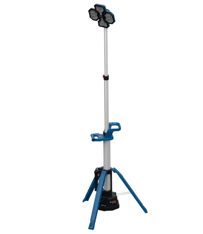 Bosch Blauw GLT 18V-5000 Professional | Accu bouwlamp 18V met geïntegreerd statief in doos | zonder accu's en lader - 06019P5000