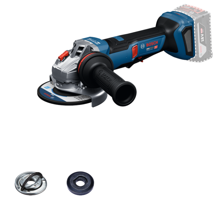 Bosch Blauw GWS 18V-11 PS Professional Accu Haakse Slijper | 125mm | Exclusief Accu's en Lader - 06019N4300