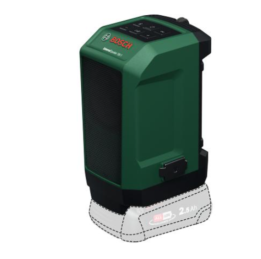 Bosch Groen Accu UniversalSpeaker 18V-1 | zonder accu's en lader - 06039G5000