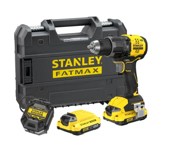 Stanley Schroef-/klopboormachine SFMCD716D2T-QW | Brushless | V20 | 18V | In Prostack koffer | Incl. 2x 2.0Ah accu en lader - SFMCD716D2T-QW afbeelding