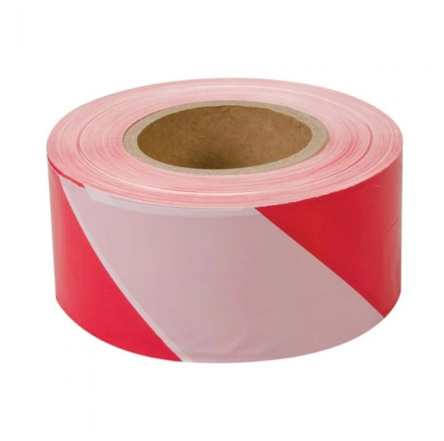 ERRO Afzetlint Rood - Wit | 50 mtr- ERRO582814 afbeelding