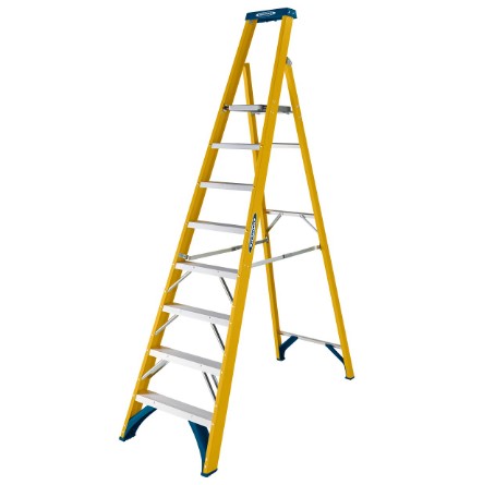 Fiberglass Trap Werner platform stepladder | 1x8 - 7170818