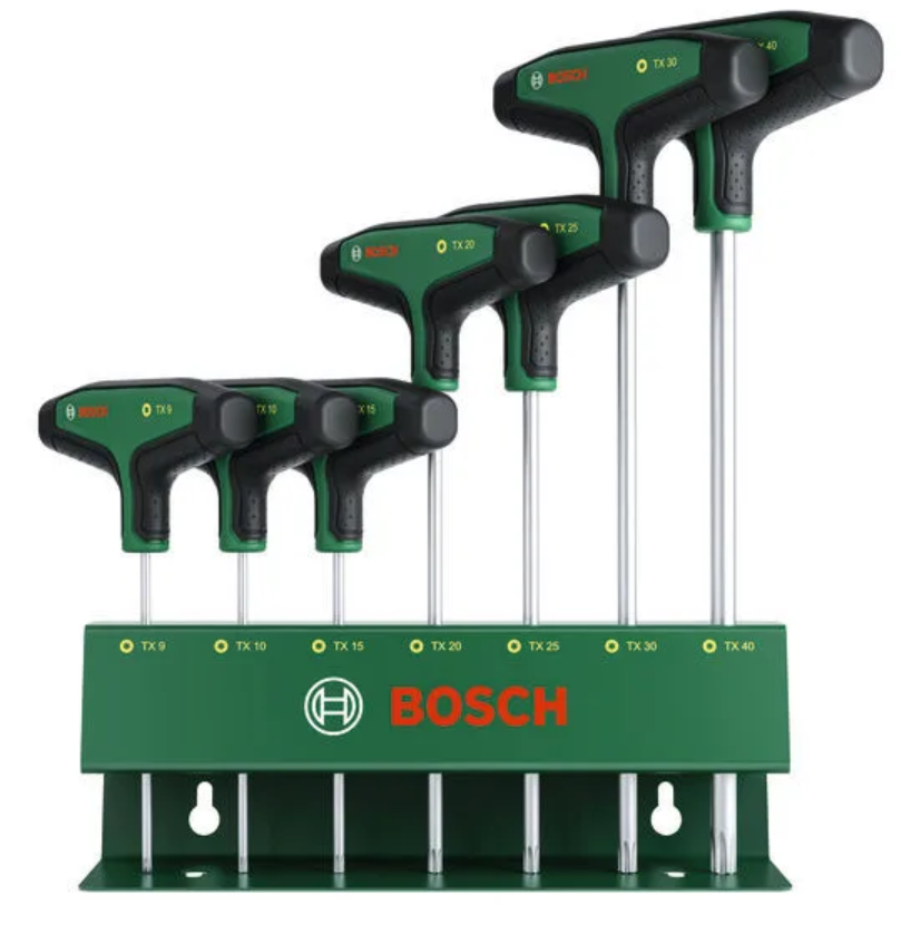 Bosch Groen Schroevendraaierset | T-greep Torx | 7-delig - 1600A039J2