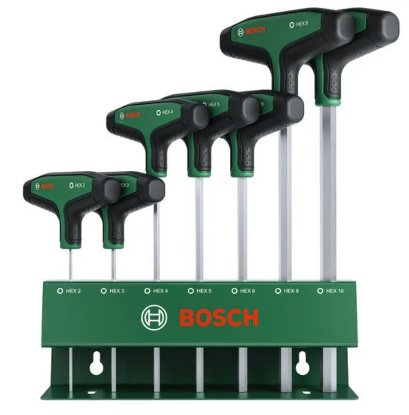 Bosch Groen Schroevendraaierset | T-greep zeskant | 7-delig - 1600A039J1