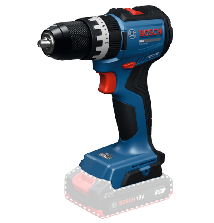 Bosch Blauw GSB18V-52 Accu-klopboorschroevendraaier (zonder accu/lader) - 06019S0120