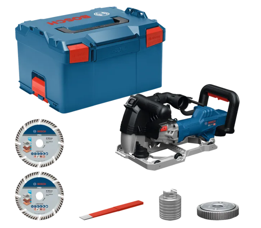 Bosch Blauw GNF20-40 Muurfrees (2x diamantschijf, vulringen, opnamefles, snelspanmoer, scheidingstool) - 06016C5100