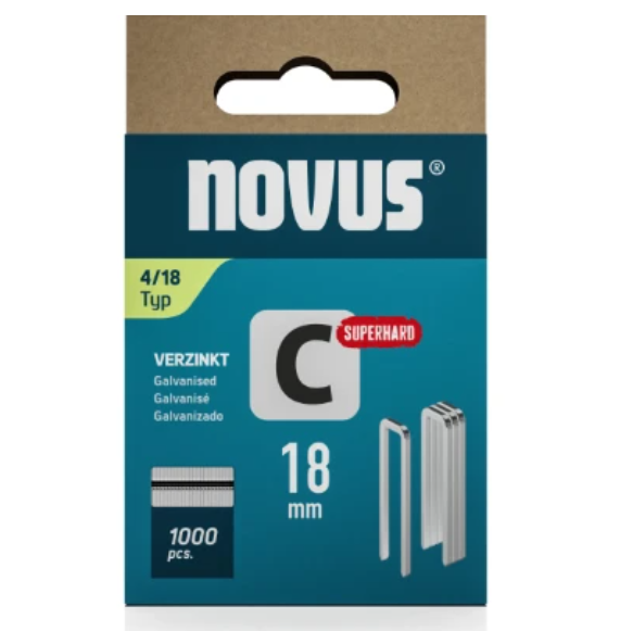 Novus Smalrug nieten C 4/18 | 1000 stuks - 042-0391 042-0802