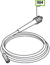 Bosch Accessoires Hogedrukslang | GHP 5-65 | F016F04523 - F016F04523