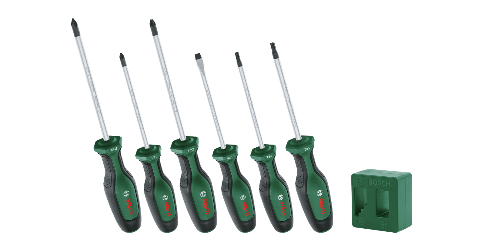 Bosch Groen Schroevendraaierset 6-stuks 1600A02W7L