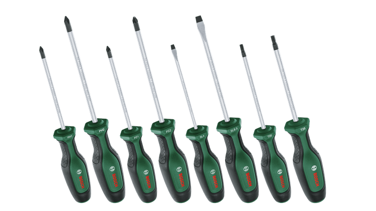 Bosch Groen Schroevendraaierset 8-stuks 1600A02BX8