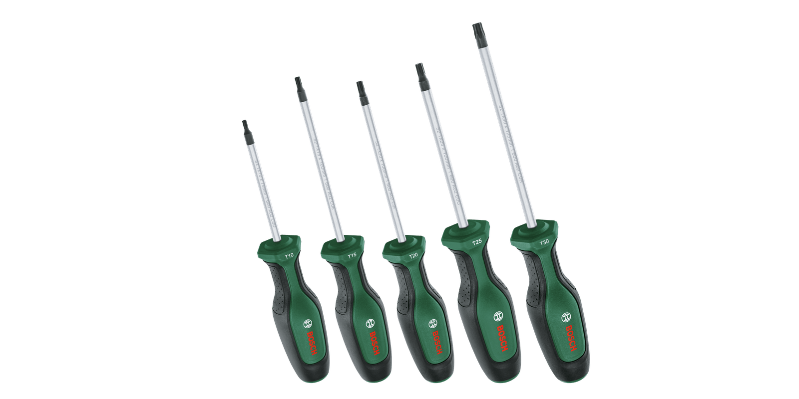 Bosch Groen Schroevendraaierset Torx 5-stuks 1600A02BX6