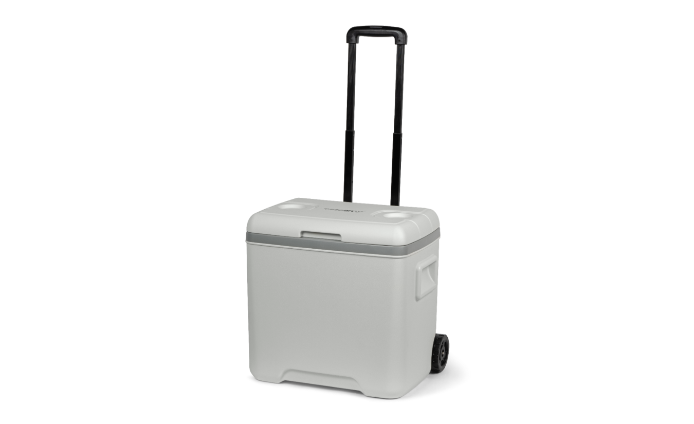 Steamy Marine 30 Roller - Middelgrote Koelbox op Wielen - Maritieme Koelbox - 30 Liter - Wit