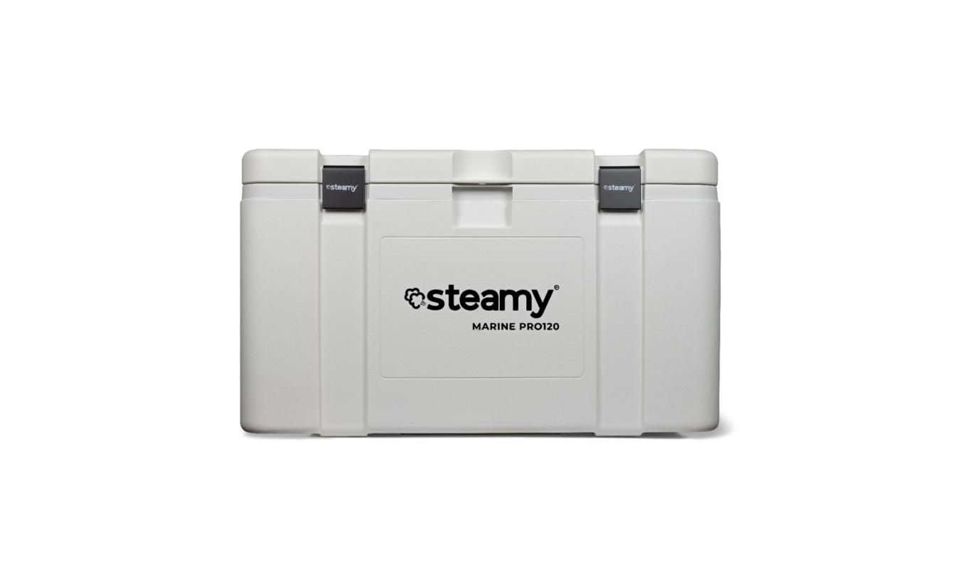 Steamy Marine Pro 120 - Grote Koelbox - Extra goed geïsoleerd - 120 Liter - Wit