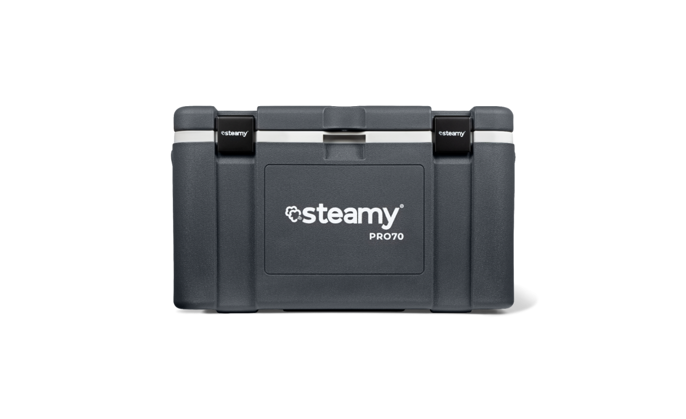 Steamy Pro 70 - Grote Koelbox - Extra goed geïsoleerd - 70 Liter - Grijs
