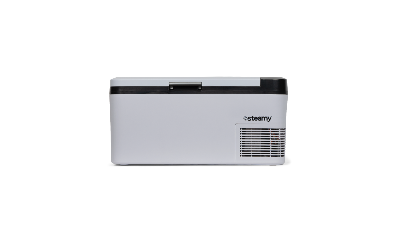 Steamy-E Elektrische Compressor Koelbox - 18 Liter - 12V en 230V - voor auto en camping - Wit