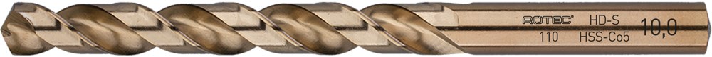 Rotec HSS-Co5 Spiraalb. DIN 338 HD-S Inox splitp. 9,7 mm - 5 stuk(s) - 1100970