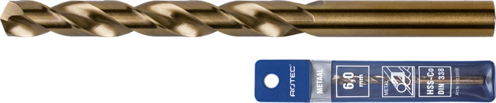 Rotec HSS-Co5 Spiraalboor DIN 338 Cobalt splitpoint 3,5 mm (etui) - 111.0350E - 111.0350E