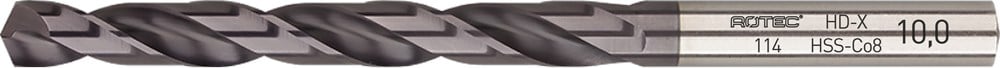 Rotec HSS-E spiraalboor, DIN338, type HD-X, TiAlN, ø13,0 - 114.1300C